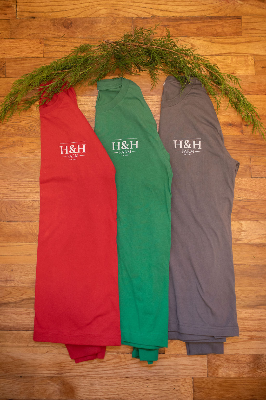Green Long Sleeve Circle Logo t-shirt