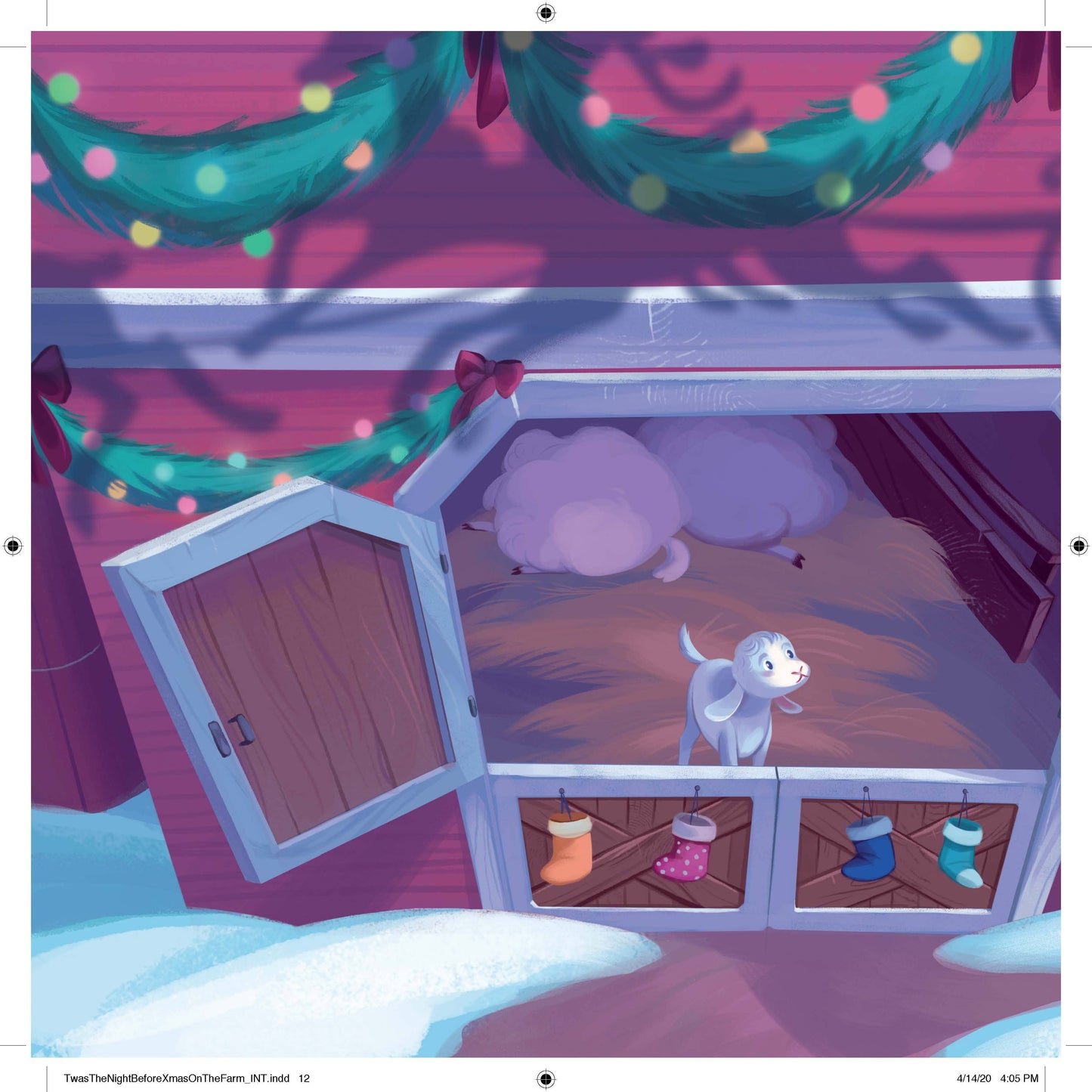 'Twas the Night Before Christmas on the Farm (Hardcover)