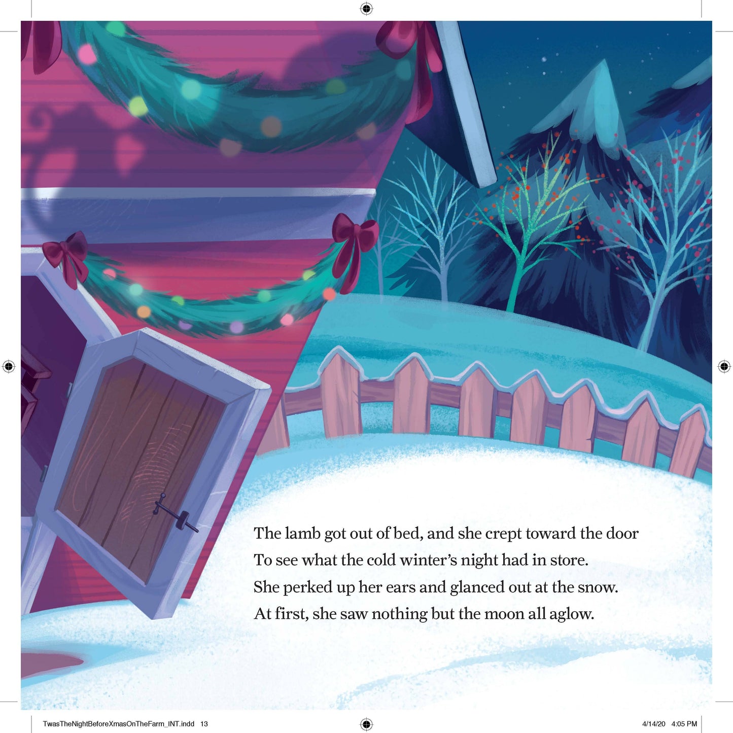 'Twas the Night Before Christmas on the Farm (Hardcover)