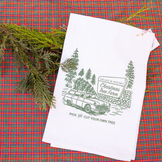 Tree Farm Tea Towel