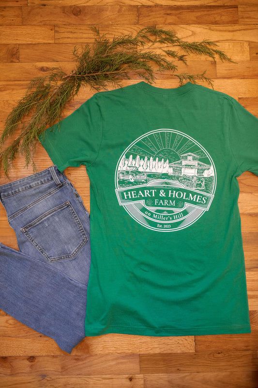 Green Circle Logo Short Sleeve t-shirt