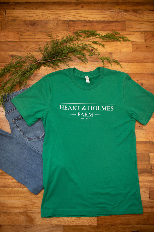 Green Heart & Holmes t-shirt