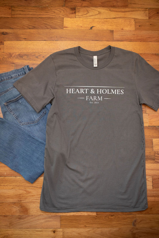 Gray Heart & Holmes t-shirt